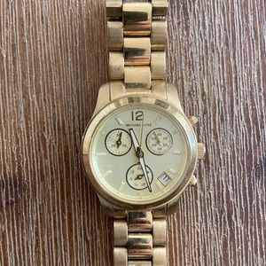Michael Kors Gold Watch - worn 5 times